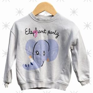 Zara kids “ elephant party “ print sweater